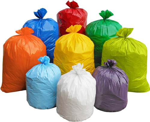 Poly Bag Central Colored Trash Bags 