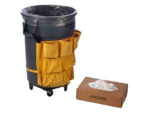 33 Gallon 1.3 Mil Clear LLDPE Liners, 20" x 13" x 39"-0