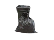 56 Gallon Black Repro Trash Bags - 2 Mil