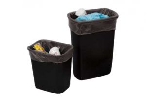 55-60 Gallon Trash Bags on Rolls - Black, 50 Bags - 1.5 Mil