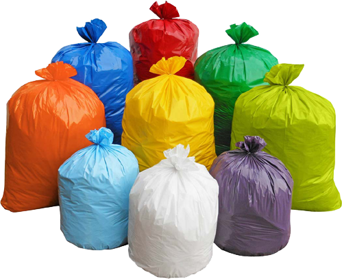 Coreless Colorful Trash Bags & Can Liners – Poly Bag Central