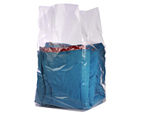 2 Mil Clear Gusseted Poly Bags, 6 x 3 x 18"-1000/Carton